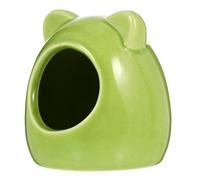 Luxshiny Ceramic Pet Nest for Hamsters and Gerbils, Shell Shape Small Animal Hideaway Chew Proof Design and Storage Box, Summer House for Tiny Pets in Home Decor Random Color