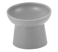 Luxshiny Ceramic Raised Pet Bowl Elevated Cat Feeding Bowl Minimalist Elegant Design with Anti-slip Base Promotes Digestion Comfortable Eating for Cats