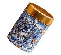 Luxshiny Ceramic Tea Canister Small Airtight Tea Jar Portable Sealed Container High Temperature Calcined Ceramic with Smooth Glazing Kitchen Storage