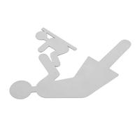 Luxshiny Changing Station Sign Stainless Steel Bathroom Diaper Changing Indicator Toilet Restroom Identification Sign for Business and Public Facilities