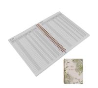 Luxshiny Check Register Book for Small Business and Personal Use, Paper Ledger with Classic Design, Efficient Bank Transaction Tracking and Organized Financial Overview, Green Accounting