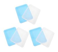 Luxshiny Chemical Experiment Laboratory Trays 6Pcs Plastic Leakproof Storage Trays for Classroom and Medical Use