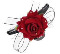 Luxshiny Chic French Lace Hair Claw Clip Rose Flower Bow Design Suitable for Thick Or Thin Hair for Cooking and Everyday Use Elegant Acrylic Material for Women