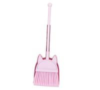Luxshiny Children’s Cleaning Toy Broom and Dustpan Set, Mini Toddler Sweeping Accessories in Light Pink, Kindergarten Pretend Play Cleaning Tools for Boys and Girls