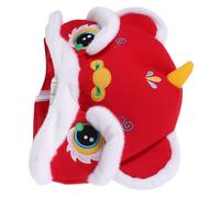 Luxshiny Chinese Lion Hat Cute Cartoon Photo Prop Costume Accessory for Parties Celebrations and Festivals for Chinese Year Birthdays Weddings