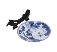 Luxshiny Chinese Style Ceramic Plate for Decorative Display and Design Easy to Clean Decor for Kitchen and Restaurant Use