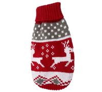 Luxshiny Christmas Dog Winter Sweater Thick and Warm Woolen Yarn Acrylic Knitted Coat Soft and Comfortable Puppy Sweater for Holidays and Everyday Wear with Adorable Delicate Design