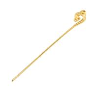 Luxshiny Cigar Draw Enhancer Needle Tool for Smokers and Cigar Enthusiasts, Alloy Material with Versatile Compatibility and Compact Design, Auspicious Cloud Style in Golden Colour