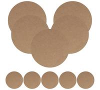 Luxshiny Clay Crafting Boards 10Pcs Small Round Lightweight Wood Base for Pottery Projects Suitable for Boys and Adults and Art Studios