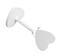 Luxshiny Collapsible Mobile Phone Desktop Stand with Heart Shape White Abs and Metal Material, Comfortable Viewing Position, Fits Phones and Tablets of Sizes, for Social Media and Travel