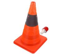 Luxshiny Collapsible Reflective Traffic Cone with High-brightness LED Light Multi-purpose Safety Road Cone for Parking and Emergency Use Foldable Design for Easy Transport and Storage No