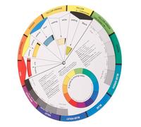 Luxshiny Color Learning Paper Color Wheel for Drawing Lightweight Versatile Paper Tool for Designers and Painters for Art Class Teaching and Paint Mixing