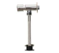 Luxshiny Copper Toilet Flush Valve Replacement Wall-Mounted Urinal Valve with Hand-Pressed Delay Function and Convenient Installation Stylish and Elegant Design in Silver for Bathroom Use