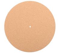 Luxshiny Cork Turntable Mat for Vinyl Record Players, Khaki Colour, Reduces Unwanted Vibrations and Pops, Sturdy Cork Material, Record Player Accessory for Family and Friends