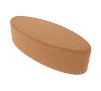 Luxshiny Cork Yoga Blocks Oval Shape for Fitness and Pilates Non-slip Soft Cork Brick for Yoga Calf Stretch Balance Support Versatile Exercise Aid for Beginners and Advanced Users