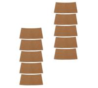 Luxshiny Corrugated Paper Cup Sleeves Lightweight Brown 50pcs Heat-Insulation Protective Covers Cup Covers Suitable for Hot Drinks Tea Coffee