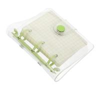 Luxshiny Cover 3-ring Loose-leaf Binder Mini Notebook, Green Clip Pocket Notepad with Smooth Writing Pages for Multi-use and Convenient Note Taking