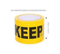 Luxshiny Crime Scene Warning Tape Non-adhesive Keep out Tape Roll 7.5cm X 100m Yellow for Safety and Security Barricade