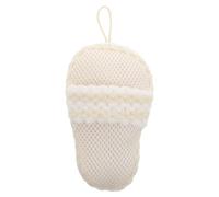 Luxshiny Cute Slipper-Shaped Bath Scrub Made of Silk Cotton for Reliable Cleaning and Exfoliating, Soft Washcloth Loofah for Bathing and Shower Use by Men and Women