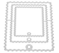 Luxshiny Die Cuts for Card Making 5 Pcs Metal Dies for Stamp Crafting High Carbon Steel Stamps Shaped Cutting Die Not Easy to Break Not Easy to Crack for Album Decoration