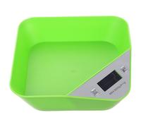 Luxshiny Digital Kitchen Scale with Green Bowl, Small Food Scale for Baking and Cooking, Lcd Display, Battery-free, Precise Digital Weight Measurement for Home Use