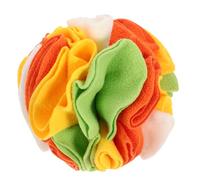 Luxshiny Dog Sniffing Ball Slow Feeder Chew Toys 15cm Orange/Green/Yellow/Frosted Fleece Foraging Training Mat for Large Dogs Puppy Indoor Outdoor Use Reduces Destructive Behaviour