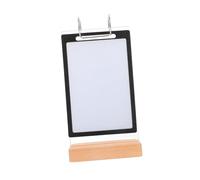 Luxshiny Double Side Stainless Steel and PVC Price Display Stand with Stain Resistant Surface, Visual Effect, Versatile Rack for Restaurant Menus and Retail Marketing