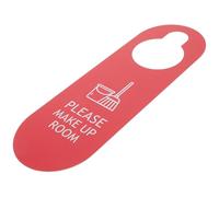 Luxshiny Double-sided No Disturb Sign Door Hanger Green Please Do Not Disturb and Red Please Clean Sides, Hanging Doorplate for Hotels and Guest Rooms