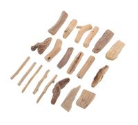 Luxshiny Driftwood Wood Blocks 20Pcs Natural Unfinished Pieces for DIY Crafting and Freshwater Aquarium Decoration