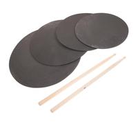 Luxshiny Drum Practice Pad Kit with Drumsticks Silent Shock-Absorbing Foam Pad for Beginner Drummers Portable Jazz Drum Accessories