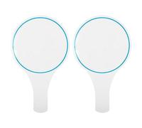 Luxshiny Dry Erase Answer Paddles 9.84 X 5.91 in Single-Sided Whiteboards 2 Pack Mini Score Board for Voting Classroom Games Judges Presentations and Repeated Writing