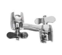 Luxshiny Dual Sided Electronic Drum Cymbal Clamps with Quick Mount No Tool Installation Alloy Construction for Drum Stand and Percussion Accessories for Live Sessions and Small Stage