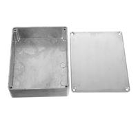 Luxshiny Effect Pedal Enclosure Stomp Box Guitar Pedal Box Aluminum Die-cast Housing Silver Simple Stylish Design Stable Sound Quality Enhances Performance for Live Performances and Home