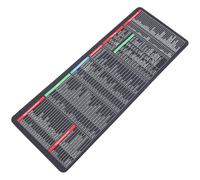 Luxshiny Excel Reference Desk Pad Mouse Mat 300x800x3mm Rubber Cloth Material Waterproof Stable and Secure Placement Protects Desk Surface for Office and Home Use