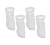 Luxshiny Filter Performance Strong Physical Filtration for Waste Capture and 4pcs Nylon Bags with 4-inch Ring, Efficient Fine Mesh Filter Socks Aquarium Suitable Homes and Gardens