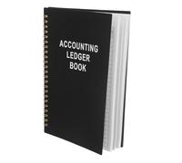 Luxshiny Financial Record Book for Small Business and Personal Use, Accounting Ledger Notebook with Income and Expense Tracking, Paper and Pp Material, Transaction Management, for Home