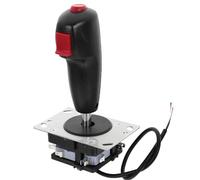 Luxshiny Flight Stick True Flying Joystick Handle Reusable Joystick Sturdy Aluminum Alloy Pvc Smooth Game Playing Experience with Micro Circuit Board for Simulator Flight Games