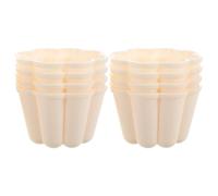 Luxshiny Flower Shaped Silicone Jelly Moulds Set of 8 Mini Baking Moulds for Cakes Puddings Egg Custards Multipurpose Dessert Molds for Parties Freezing 3.15X3.15X1.97In
