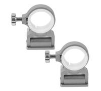 Luxshiny Foldable Aluminium Alloy Fishing Umbrella Holder with Secure Pole Retention, Rust Resistant Clamp Fits Umbrella Pole Diameters 20-26mm, for Beach and Boat Fishing Stools or Boxes