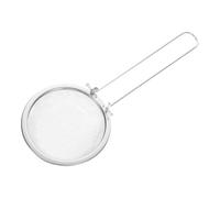 Luxshiny Foldable Stainless Steel Strainer Spoon for Kitchen Use with Oil Draining Feature, Removable Excess Oil, Sturdy Metal Cooking Utensil in Silver Colour, for Everyday Kitchen Tasks