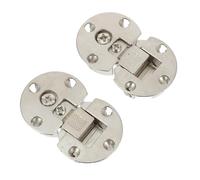 Luxshiny Folding Hinges 90 Degree Zinc Alloy 2pcs for Cabinet Doors Concealed Table Drop Down Hinge, Silver, Resistant to Daily Use and Not Easily Broken, for Wooden Furniture and
