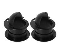 Luxshiny Foosball Table Entry Dish Replacement 4Pcs Black Plastic Including 2 Male and 2 Female Ball Inlet Sleeves for Table Soccer Maintenance