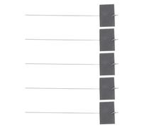 Luxshiny Garden Stake Tags Black Iron and Stone Plant Labels with Simple Decorative Shape Writeable and Sturdy for Classification Label of Plants and Flowers, to Decorate Your Courtyard