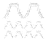 Luxshiny Glasses Nose Pads Ergonomic Fit 10pcs Silicone U Shape Replacement Soft Nose Bridge Cushions with Wide Compatibility for Eyeglasses and Sunglasses for Eyeglass Repair and Comfort