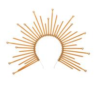Luxshiny Gold Halo Headband Spiked Crown Gr oddess Style Decorative Headpiece for Halloween Cosplay Party