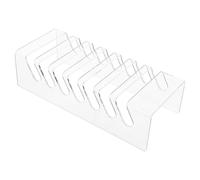 Luxshiny Grid Acrylic Mobile Phone Holder Display Rack for Workspace | Minimalist Organizer, Secure Slots for Classrooms and Charging Setup, Sleek Modern Style