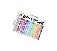 Luxshiny Guitar Chord Chart Guitar Chord Practice Chart Coated Paper Big Icons Easy to Read Practice and Music Stand
