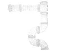 Luxshiny Hamster Tunnel Tube DIY Set for Small Animals - White Pet Exercise Pipe, Modular Small Animal Tunnel for Cage Expansion and Activity