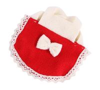 Luxshiny Hamster Vest Small Pet Clothes with Bowknot Cute Squirrel Outfit L Size Red Small Animal Apparel for Rabbits and Hamsters Everyday Wear