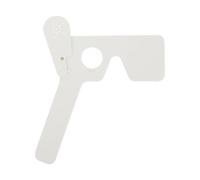 Luxshiny Handheld Eye Occluder Plastic Eye Patch Smoothly Finished Edges for Vision Test Hospital School Use Suitable for Kindergarten and Adolescents